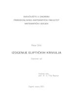 prikaz prve stranice dokumenta Izogenije eliptičkih krivulja