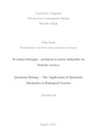 prikaz prve stranice dokumenta Kvantna biologija – primjena kvantne mehanike na biološke sustave
