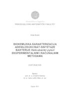 prikaz prve stranice dokumenta Biokemijska karakterizacija adenilosukcinat-sintetaze bakterije Helicobacter pylori eksperimentalnim i računalnim metodama