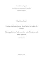 prikaz prve stranice dokumenta Biodegradacija polimera: uloga bakterija i njihovih enzima