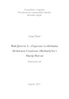 prikaz prve stranice dokumenta Rod Quercus L. (Fagaceae) u zbirkama Herbarium Croaticum i Herbarij Ive i Marije Horvat