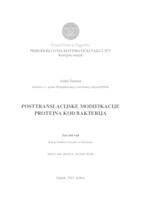 prikaz prve stranice dokumenta Posttranslacijske modifikacije proteina kod bakterija